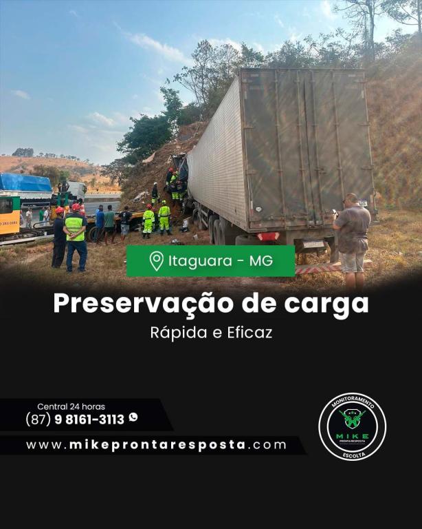 Preservação de Carga em Itaguara, MG